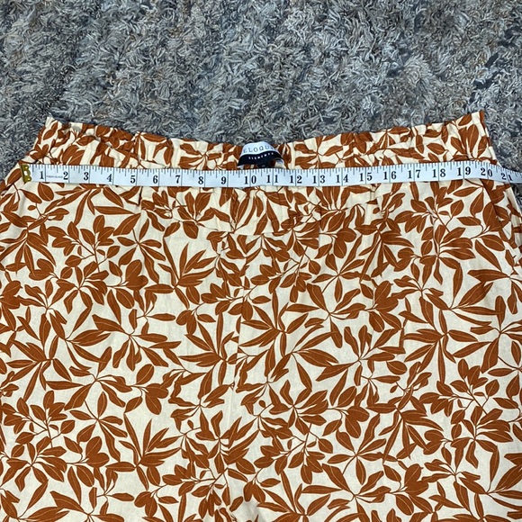 Eloquii 55% linen 45% viscose pull on elastic waist wide leg printed pants sz 22 - Picture 5 of 12
